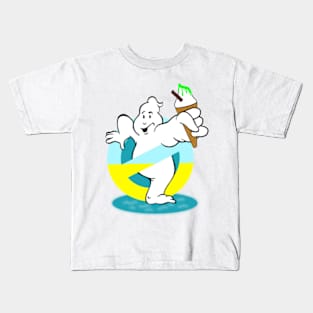 Beachbusters! Ghostbusters Logo Parody with Ice Cream Kids T-Shirt